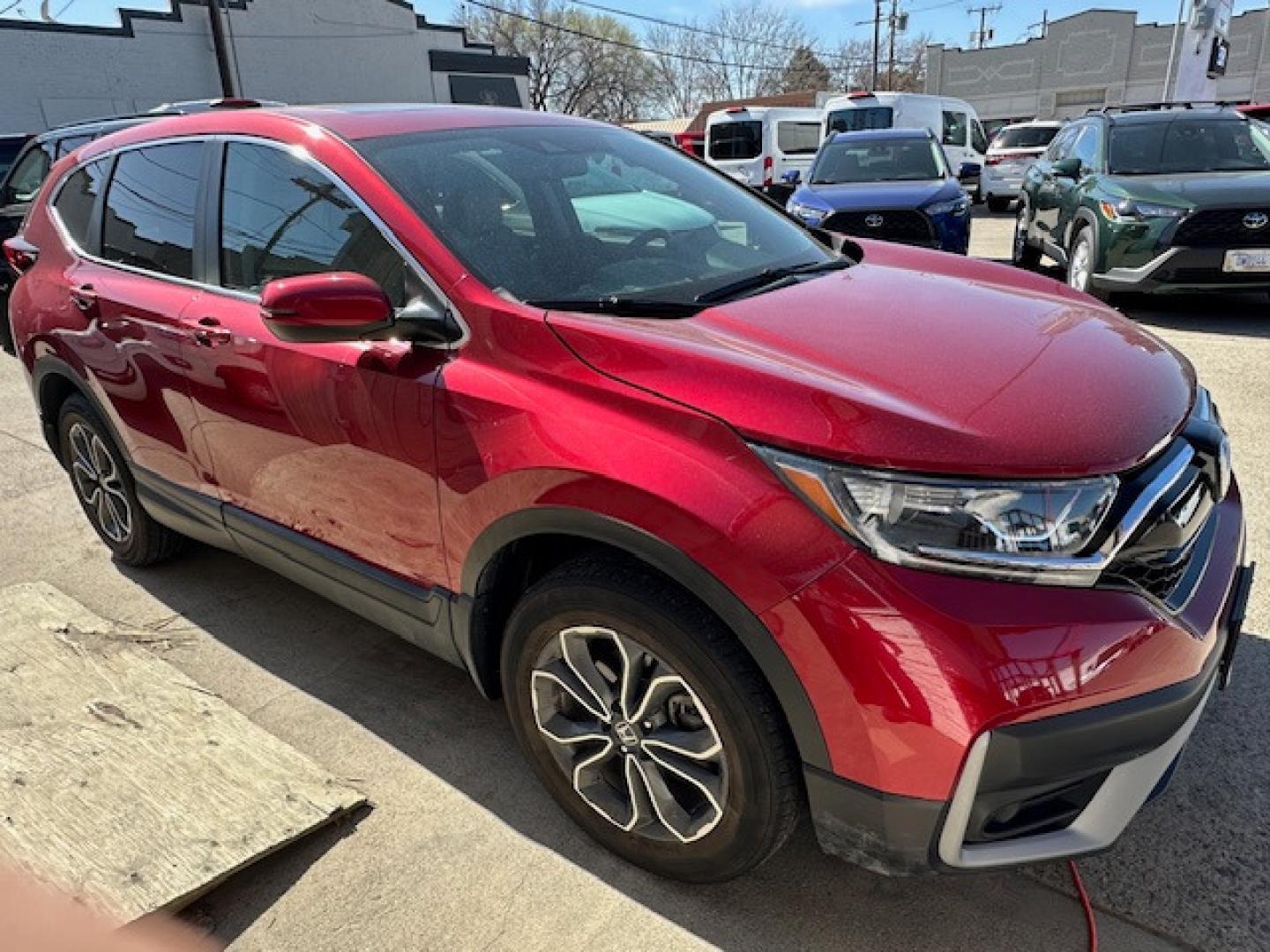 2020 Red /Gray Leather Honda CR-V EX-L AWD (5J6RW2H89LA) with an 1.5L L4 16V DOHC TURBO engine, CVT transmission, located at 3200 1st Avenue North, Billings, MT, 59101, (406) 245-9055, 45.779270, -108.510742 - Super Sharp Off Leased SUV. EX-L Package with Power Moon Roof, Leather Interior, Power Seats, Upgraded Sound System, Never Smoked In and Only 30,000 Miles! CarFax Dealer. Auto Brokers of Montana/AA&A Auto Rental/Fox Car Rental Billings - Photo#3